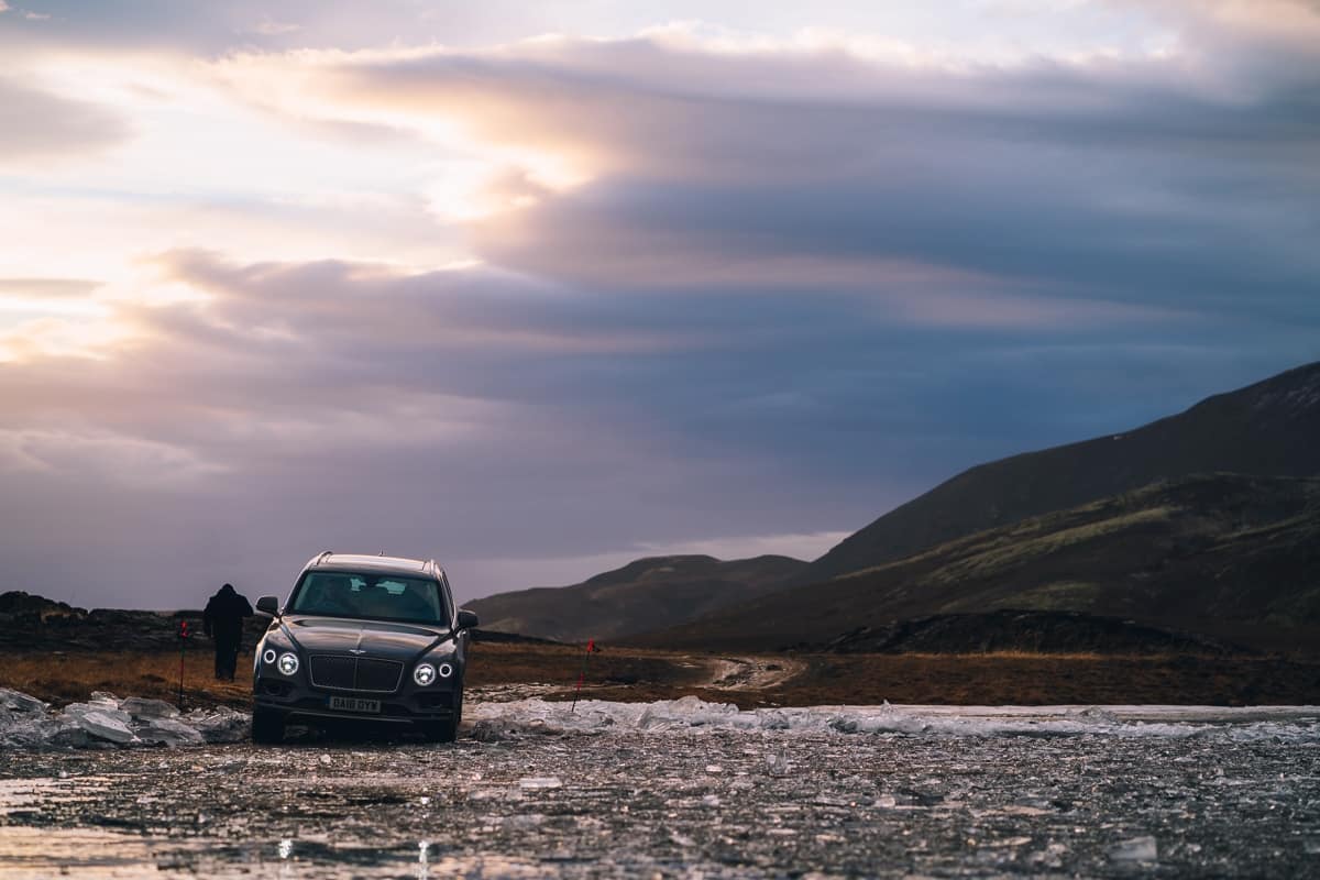 Bentley Bentayga V8: Fire and Iceland