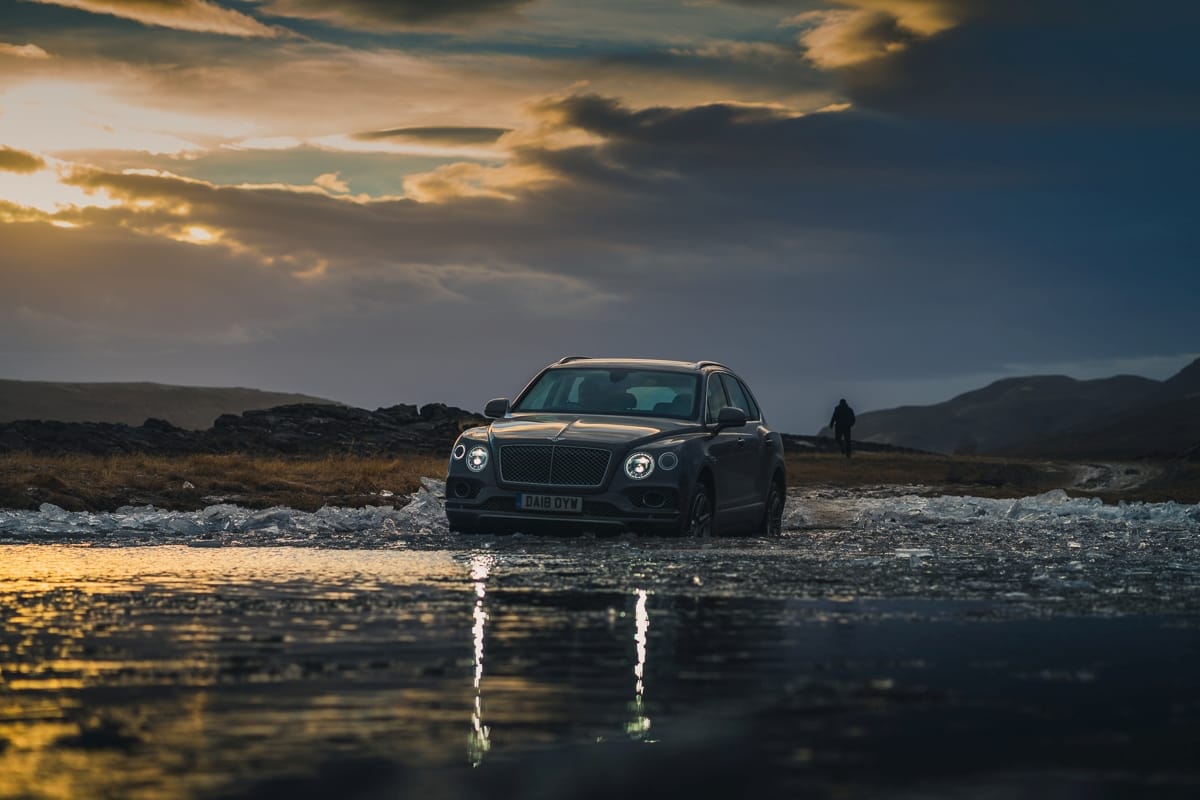Bentley Bentayga V8: Fire and Iceland